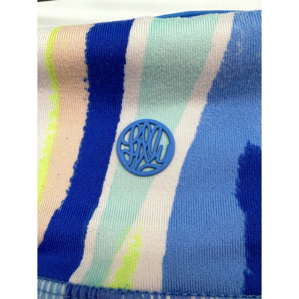 Lilly Pulitzer Luxletic Weekender Leggings Womens Small Blue Cropped Preppy Yoga - Picture 6 of 10